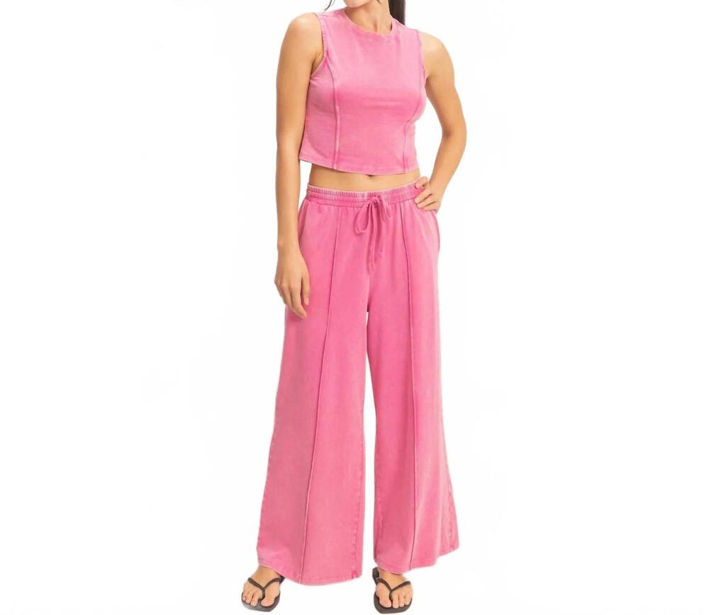 NEW HYFVE mineral washed set in pink